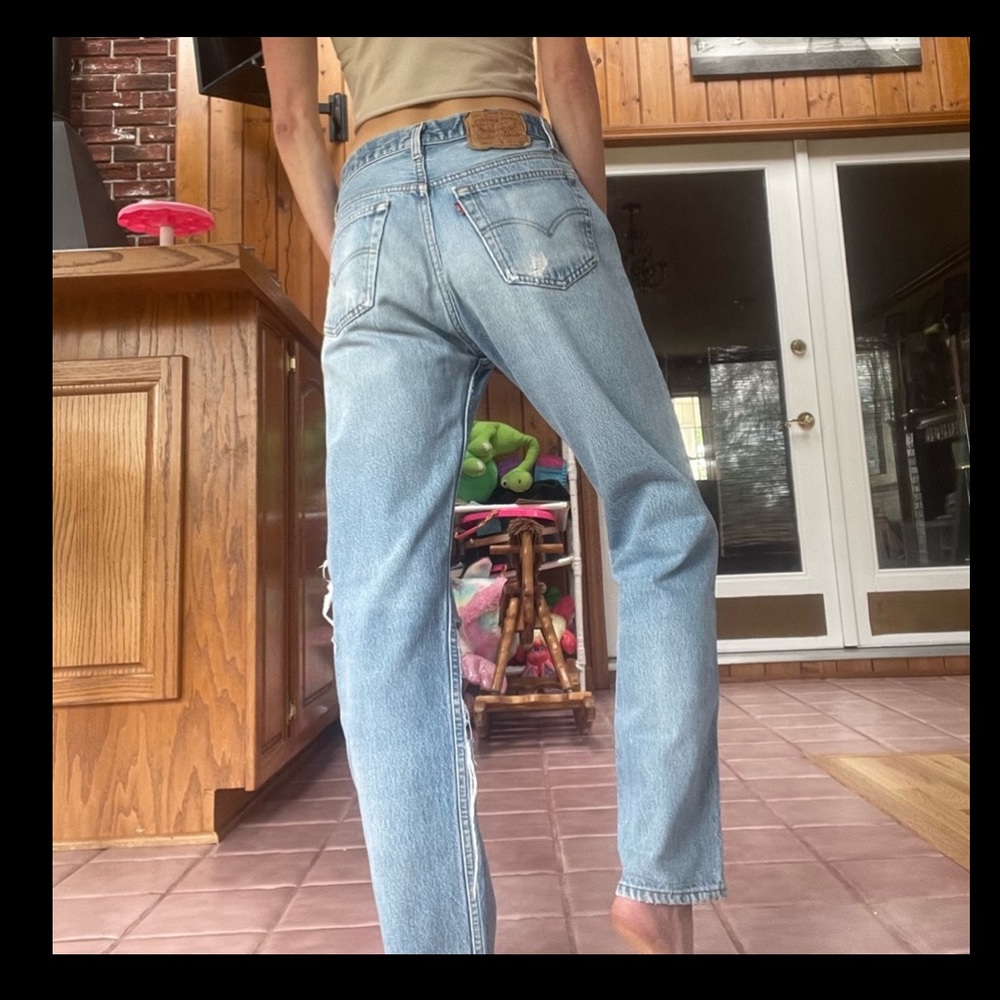 🤩 SOLD-Vtg 80s 501xx Button-fly Levi Jeans 28”X 29” - Picture 5 of 14